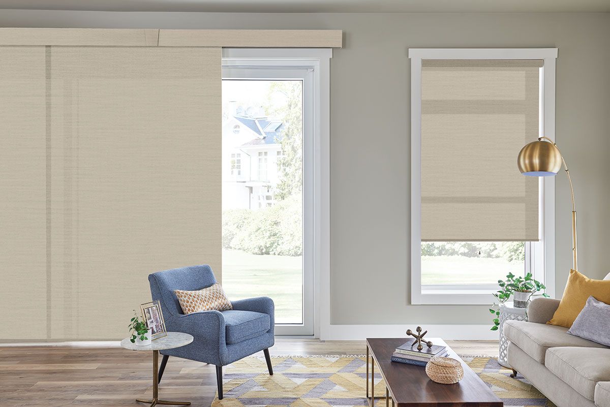 Color Lux Custom Panel Track Shades