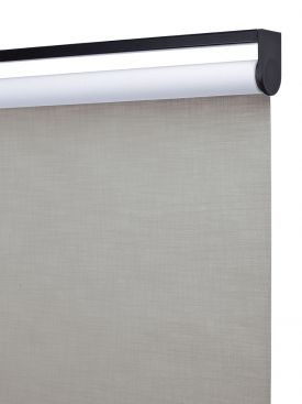 black cordless FeatherTouch roller shades